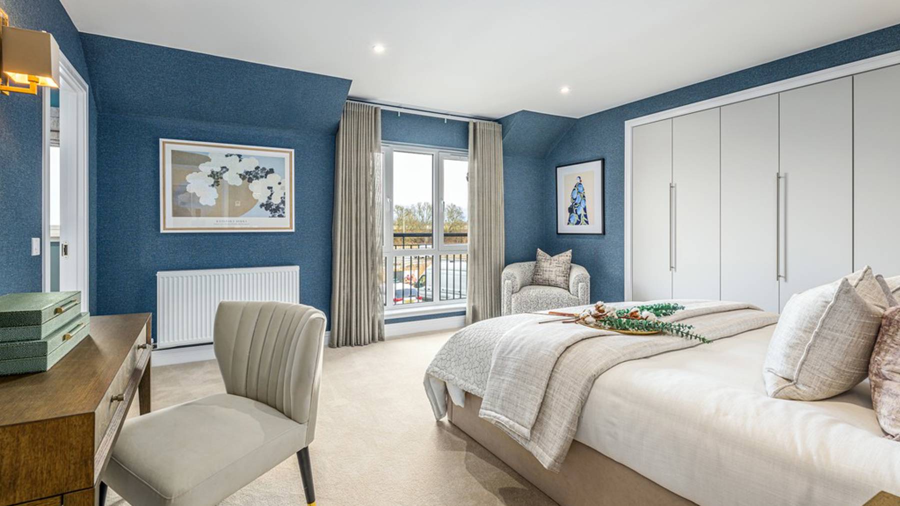 5 bedroom showhome | second bedroom with en suite and built-in storage