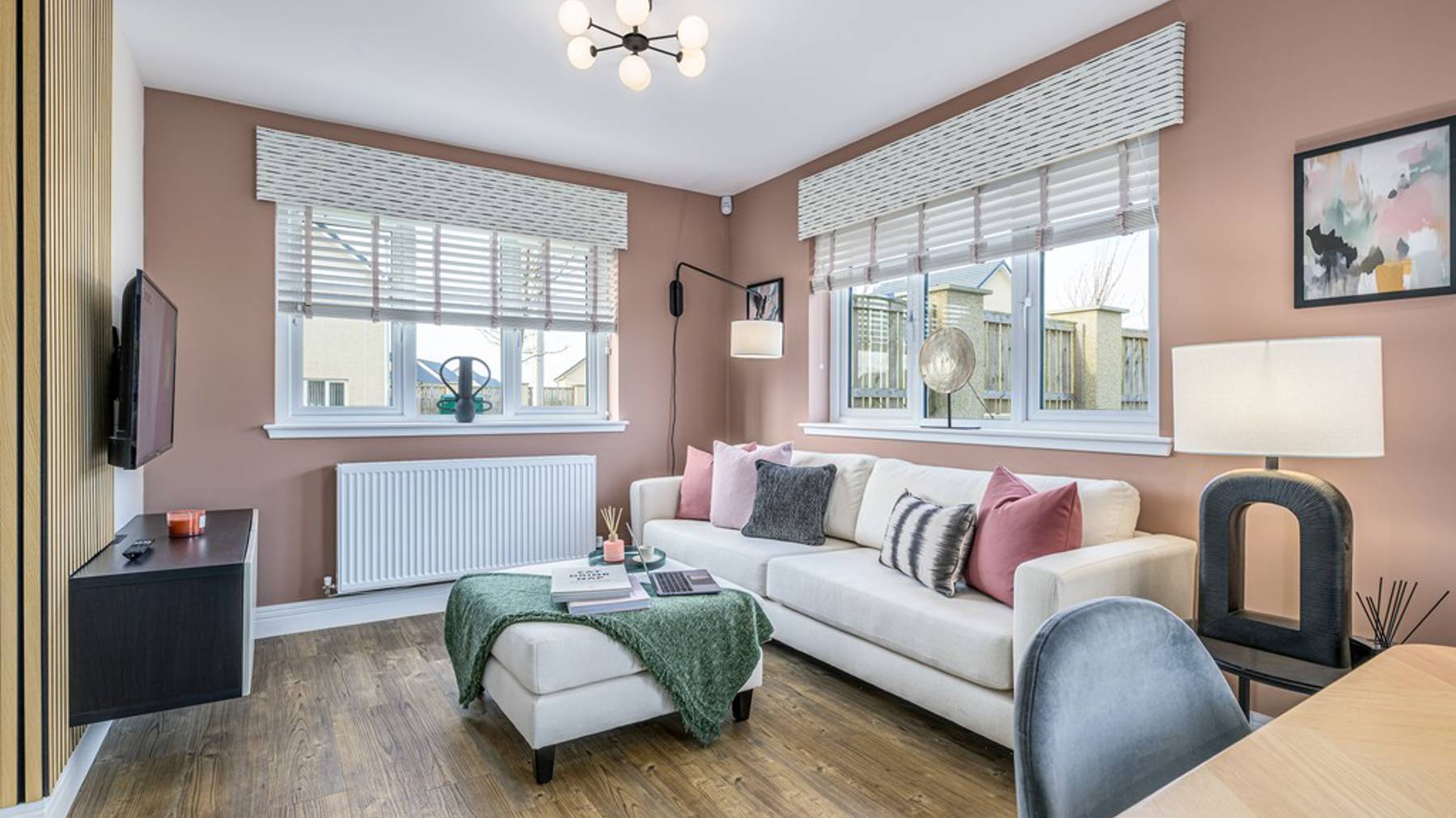 4 bedroom showhome | open plan kitchen, dining and family area with bi-fold doors to rear garden