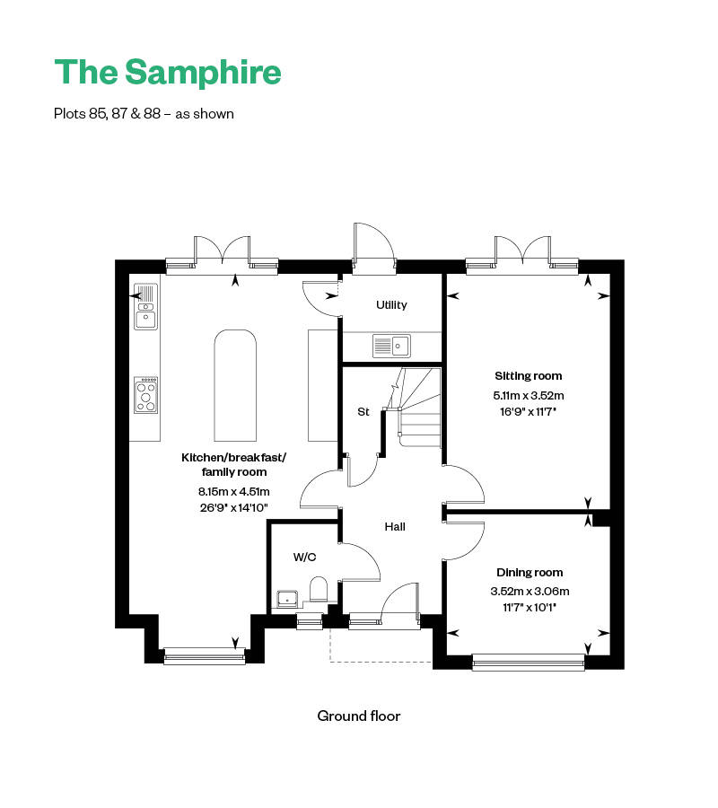Floorplan of house for sale in Crowthorne