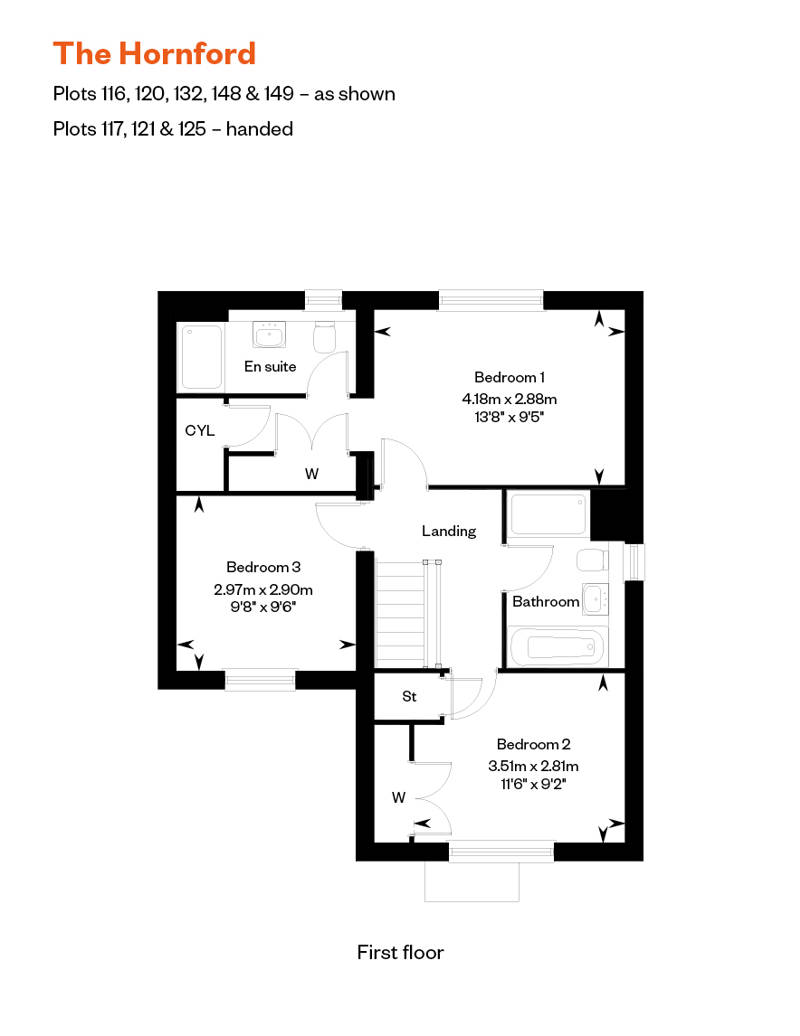 The Hornford FF ASHP Floor Plan