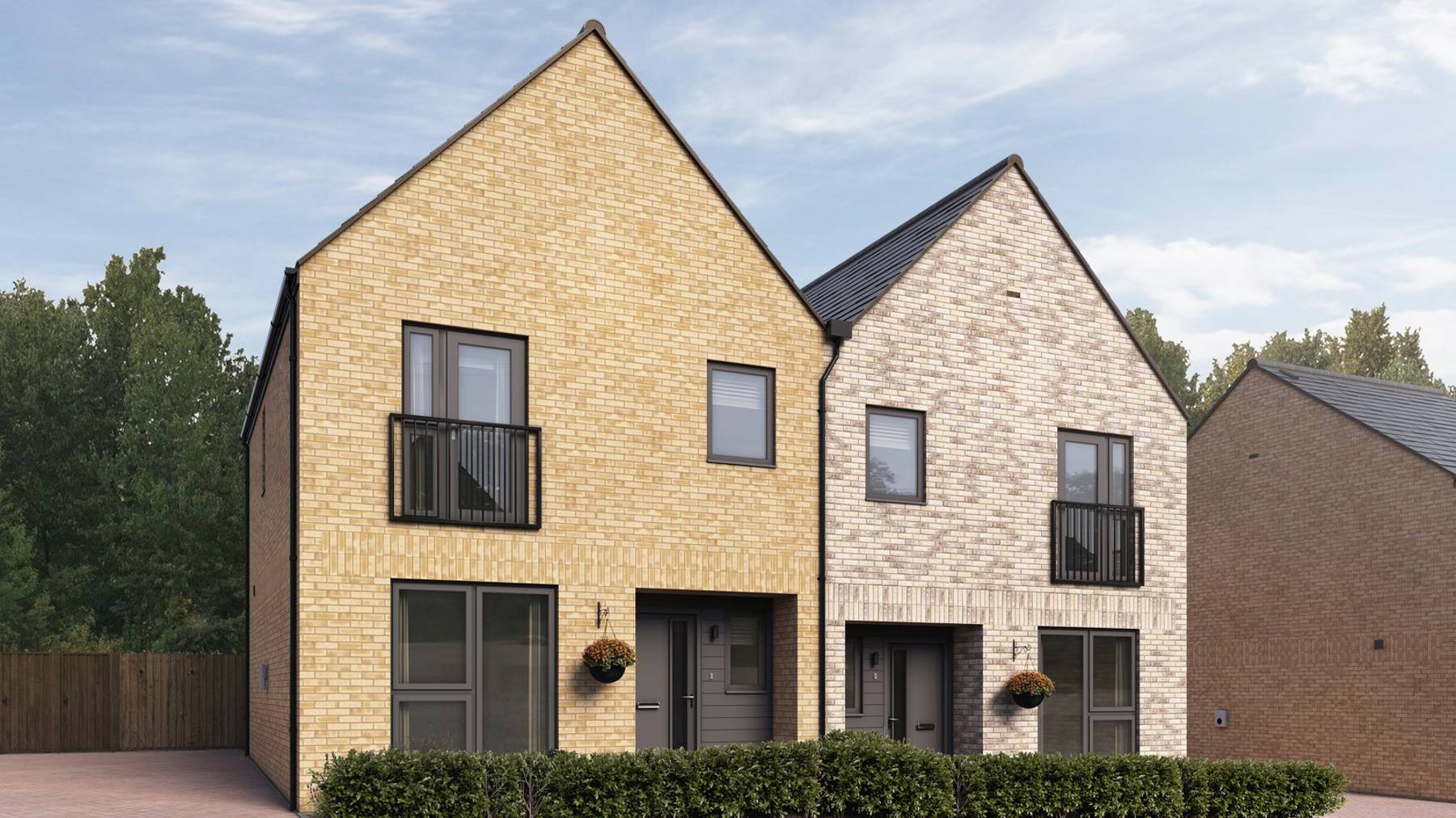 Computer Generated Image of The Blackthorn. Houses for sale in Winchester