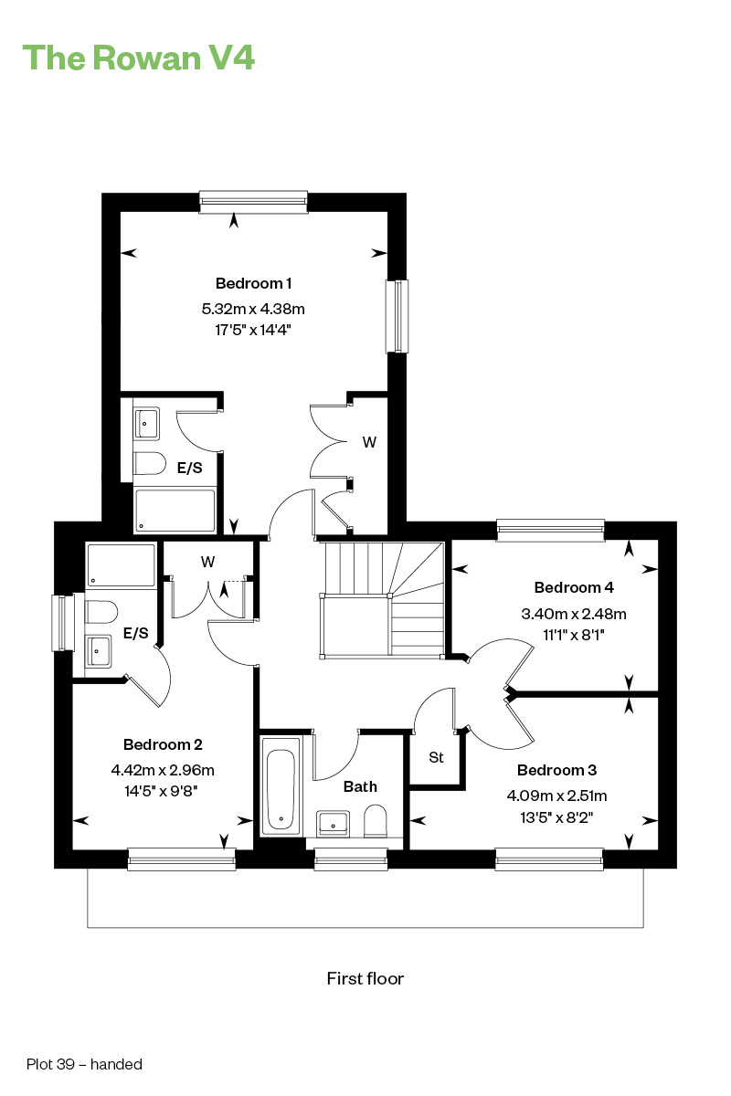Floorplan of house for sale at Worting Park. New homes for sale in Basingstoke