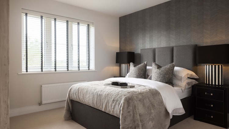Bedroom of house for sale at Worting Park. New homes for sale in Basingstoke