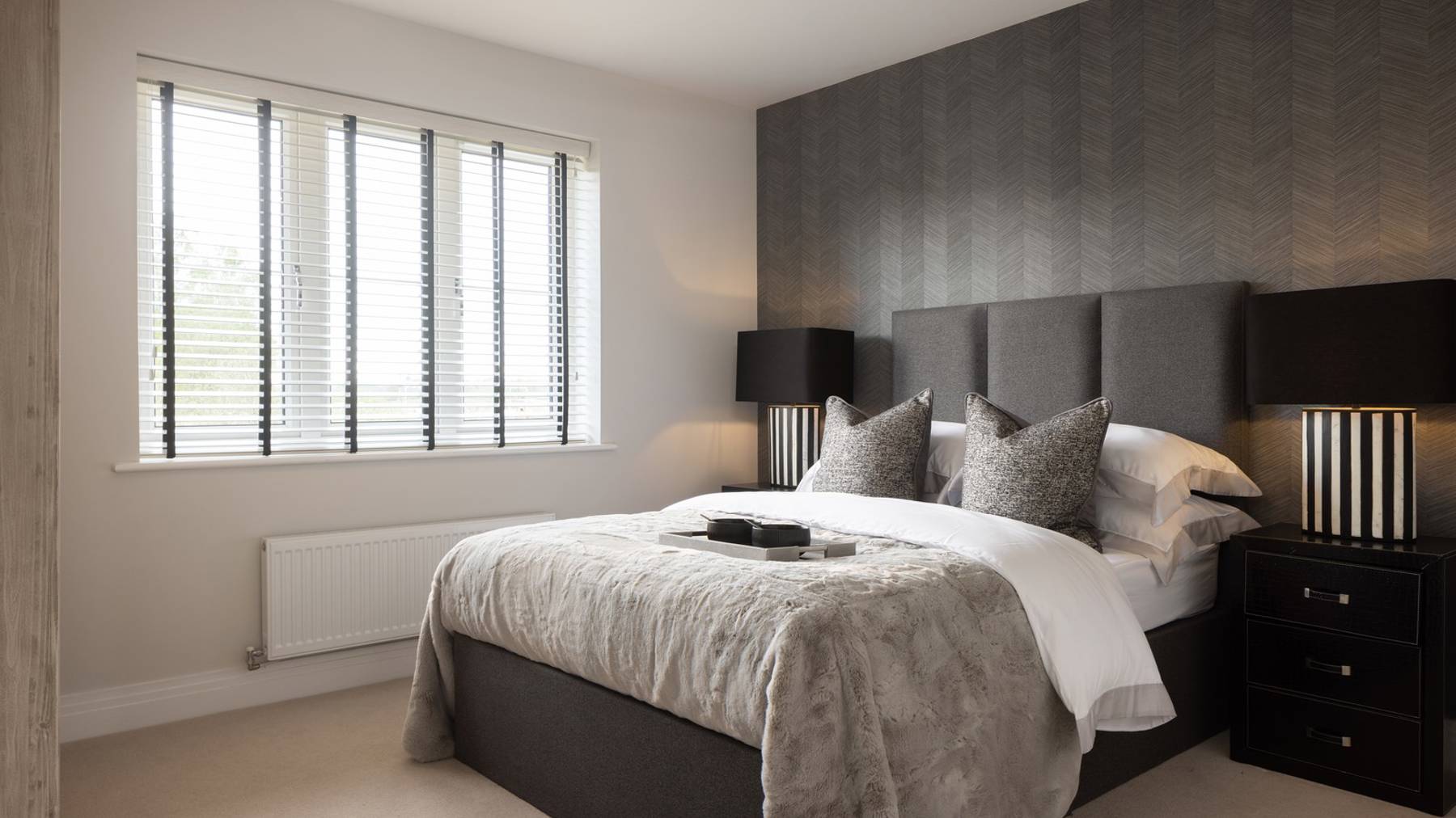 Bedroom of house for sale at Worting Park. New homes for sale in Basingstoke