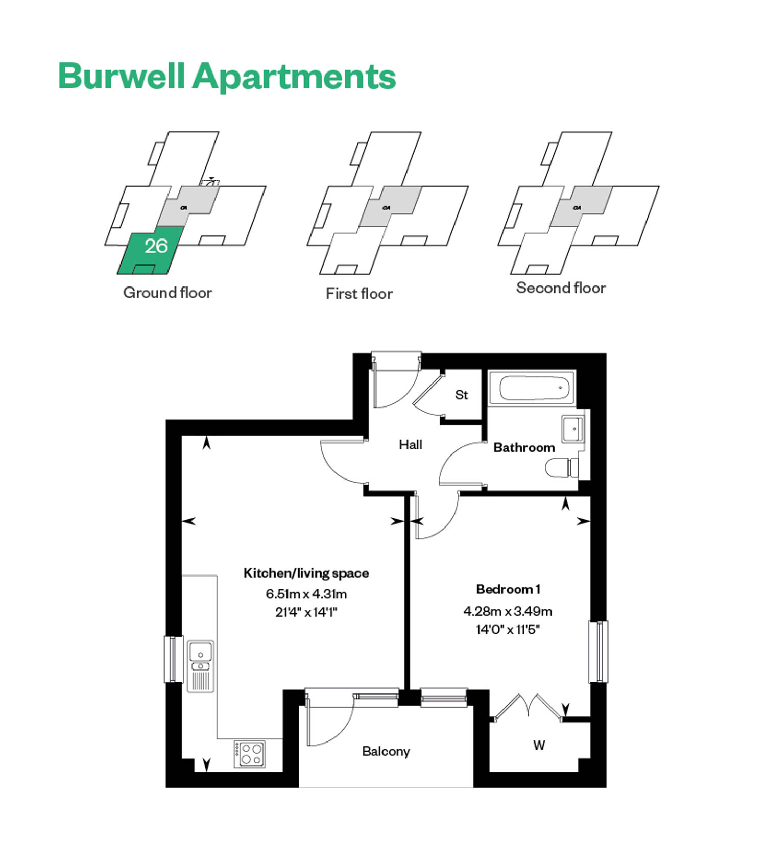 The Burwell Apartments Plot 26 Netherhall Gardens, Cambridge