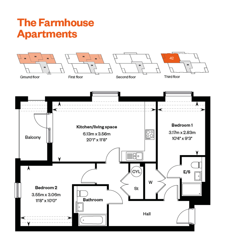 Maple croft Egham Farmhouse Apartments 