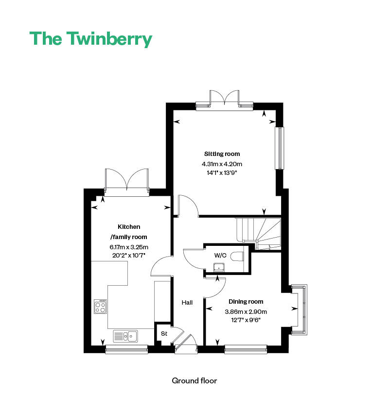 Samuel Gardens Floorplans The Twinberry GF