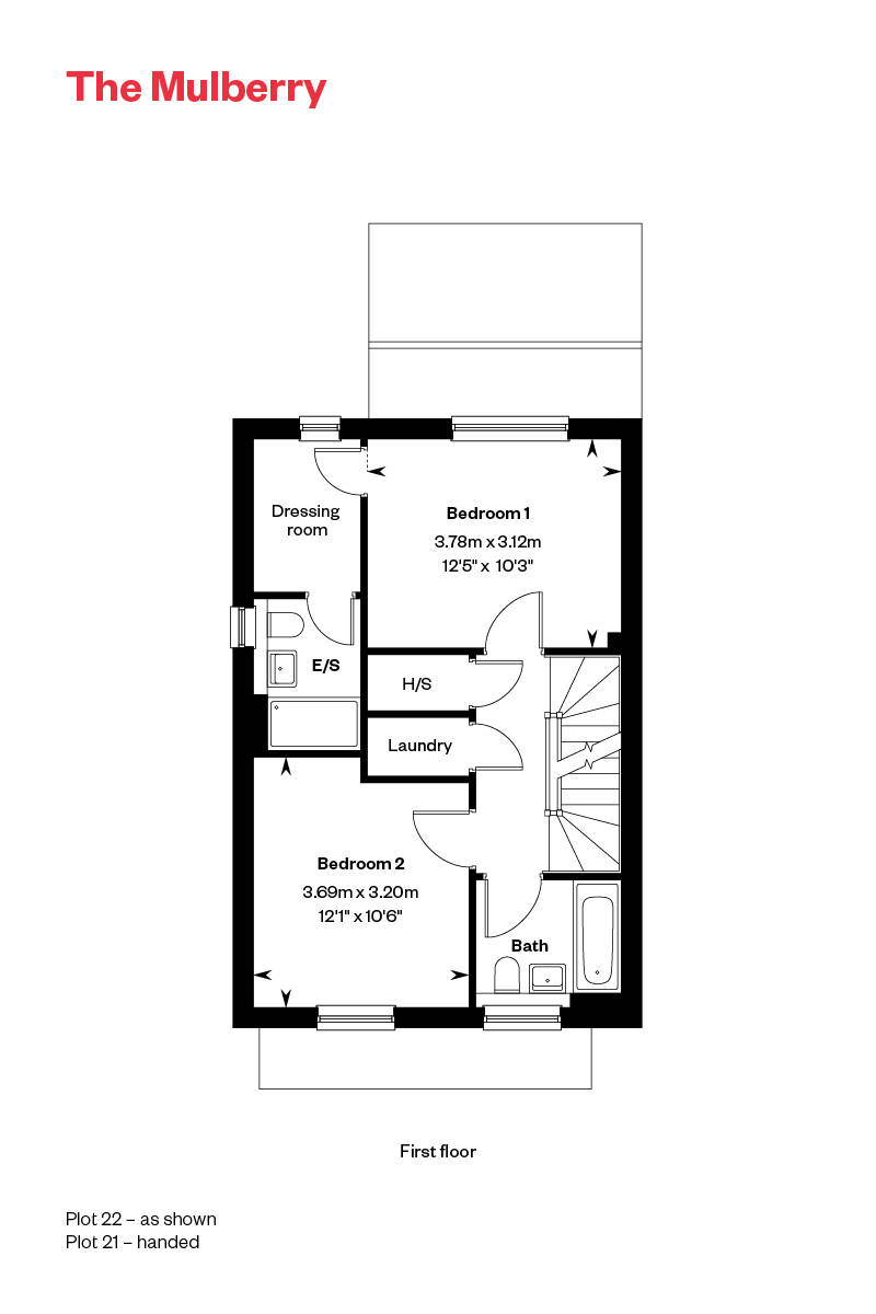 The Mulberry FF Floor Plan Ingatestone Grove, Essex