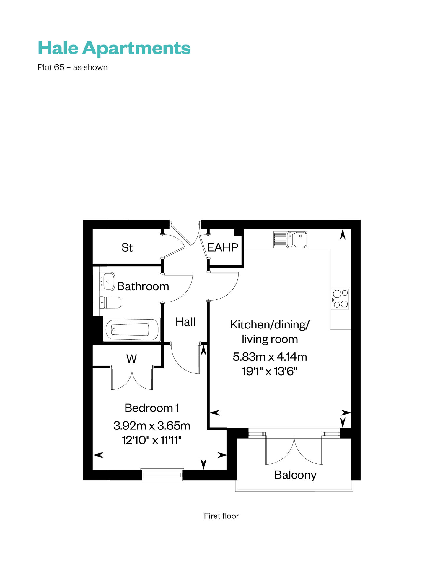 Hale Apartments_plot 65 floor plan_Cala at Waterbeach 