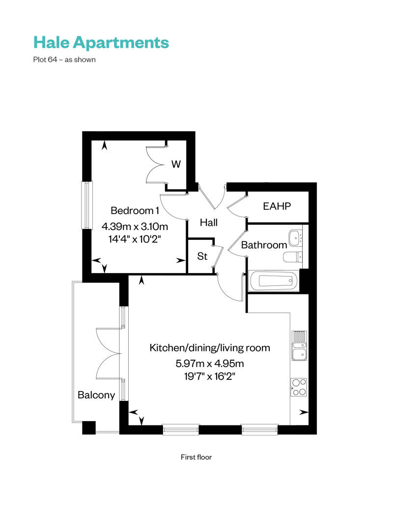 Hale Apartments_plot 64 floor plan_Cala at Waterbeach 