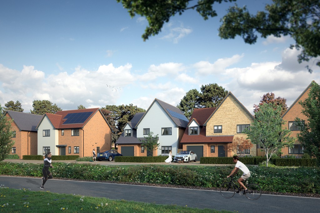 Cross Trees Park Street Scene CGI