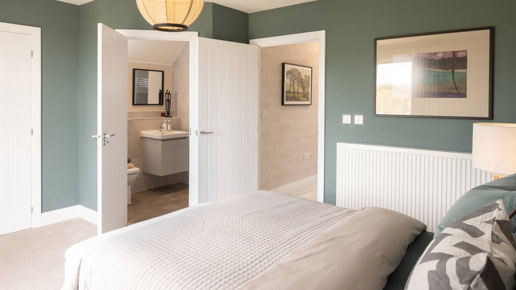 The Gloster Bedroom2  wardrobe & Ensuite Cala At Waterbeach, Cambridgeshire