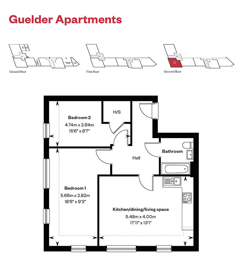Ingatestone Grove Guelder Apartments Plot 17 Floorplans