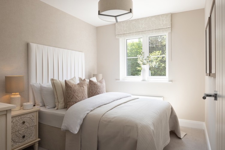 Bedroom of house for sale at Worting Park. New homes for sale in Basingstoke
