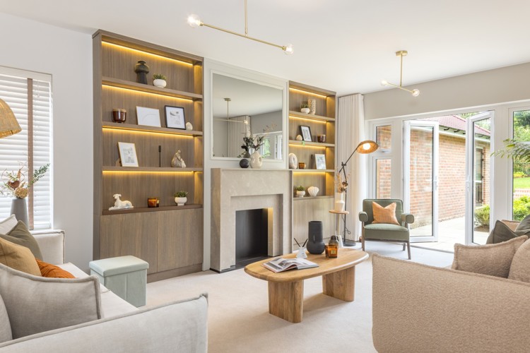 Willow living room in our 5 bedroom houses for sale potters bar