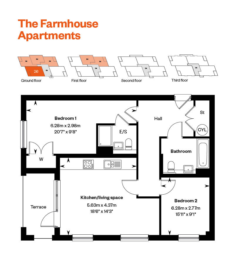 Farmhouse apartments Maple 