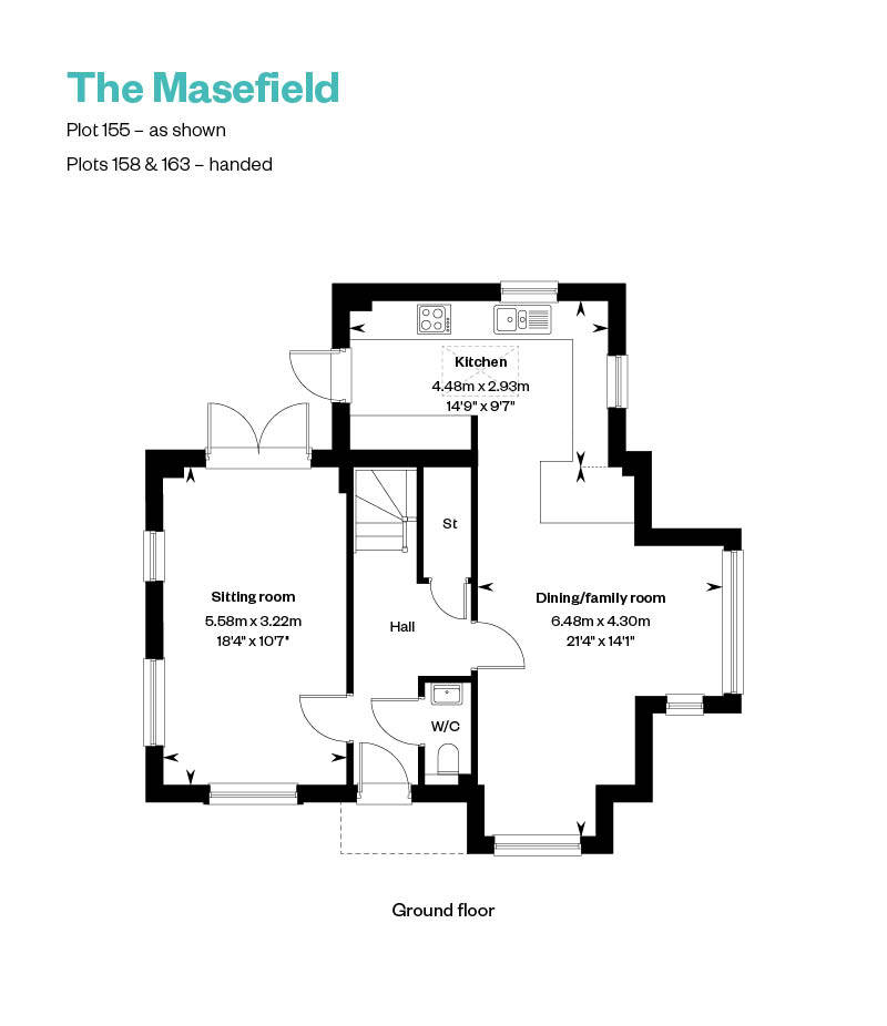 Floorplan for 4 bedroom house for sale in Weybridge