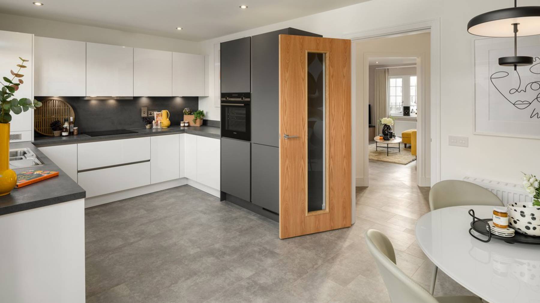 3 bedroom showhome | high-spec kitchen with integrated appliances and contemporary finishes