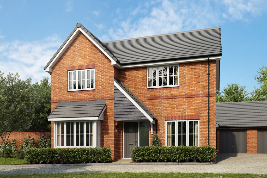 CGI of 4 bed houses for sale in Finchampstead