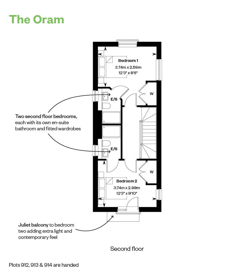 Floorplan of house for sale at Kings Barton. New homes for sale in Winchester