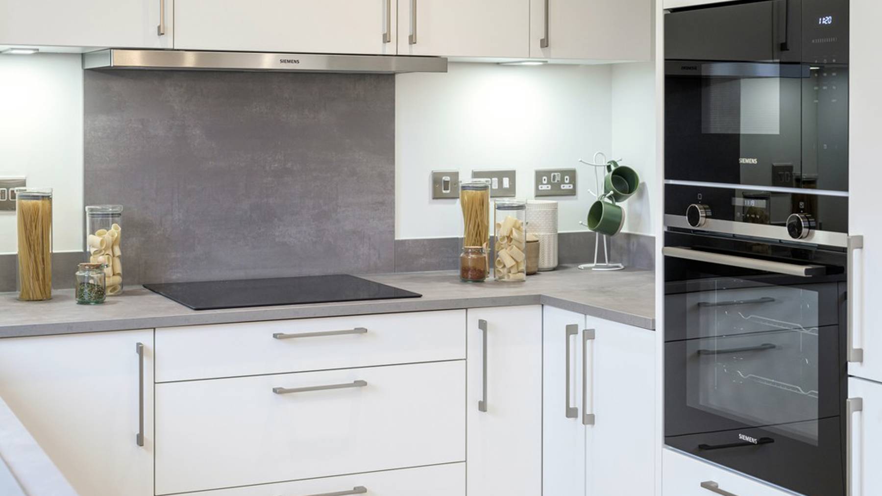 3 bedroom showhome | studio-designed kitchen with Siemens integrated appliances and modern finishes