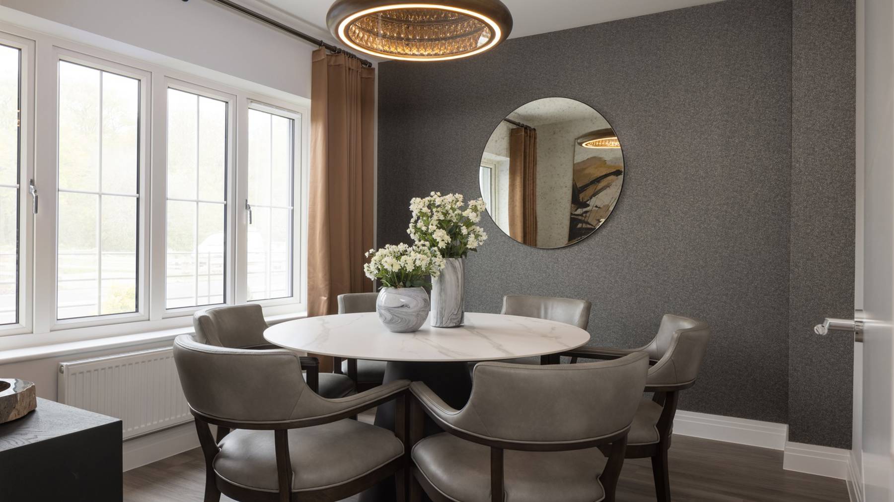 Dining room of house for sale at Worting Park. New homes for sale in Basingstoke
