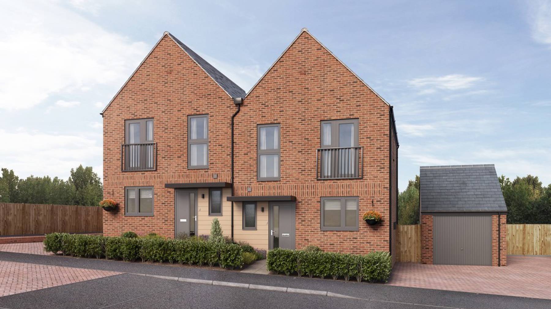 Computer Generated Image of houses for sale in Winchester