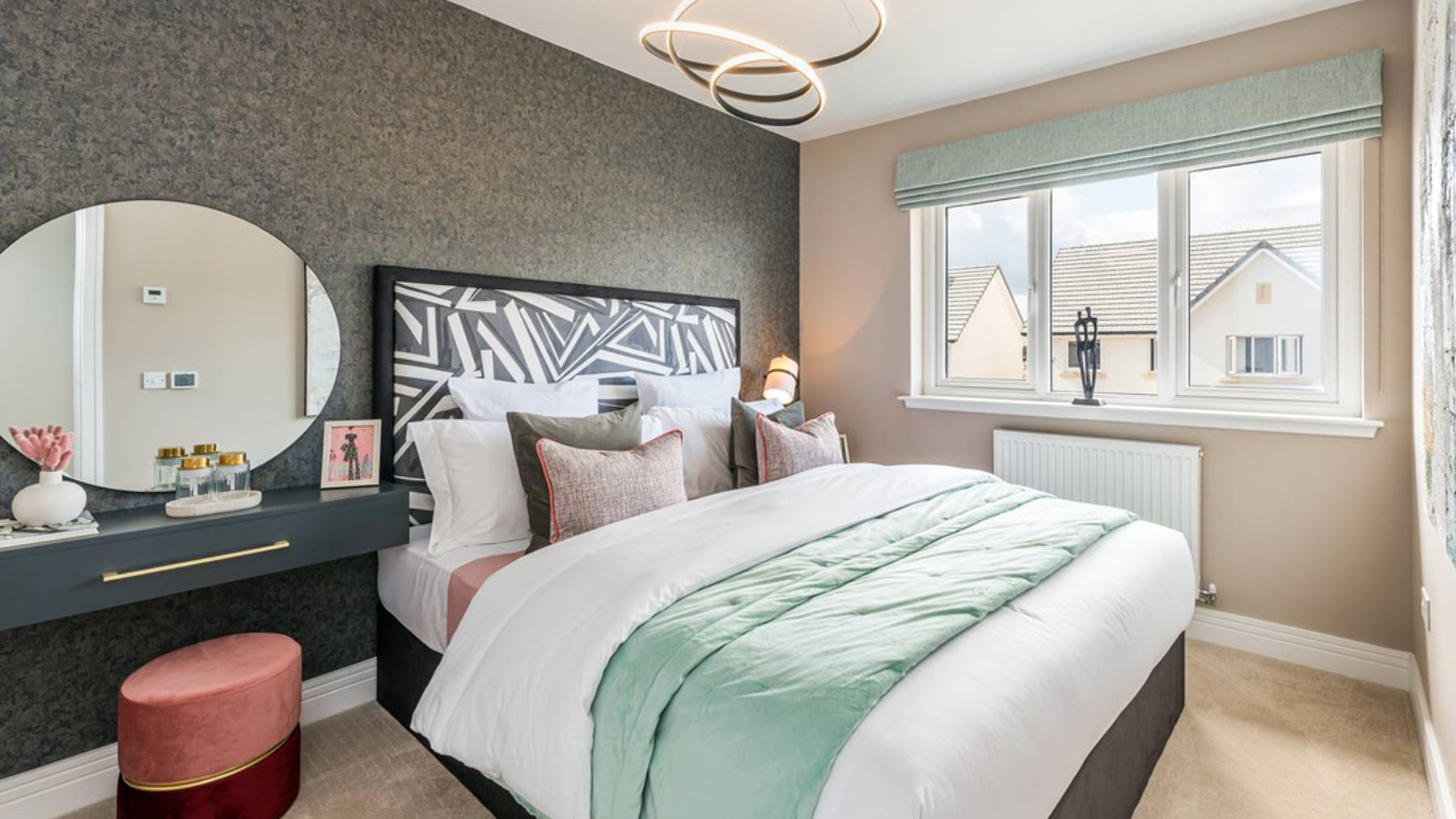 3 bedroom showhome | light-filled generous bedroom with fitted wardrobes as standard 