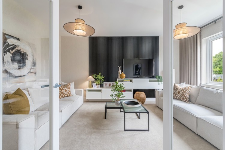 5 bedroom showhome | formal lounge with door upon entry
