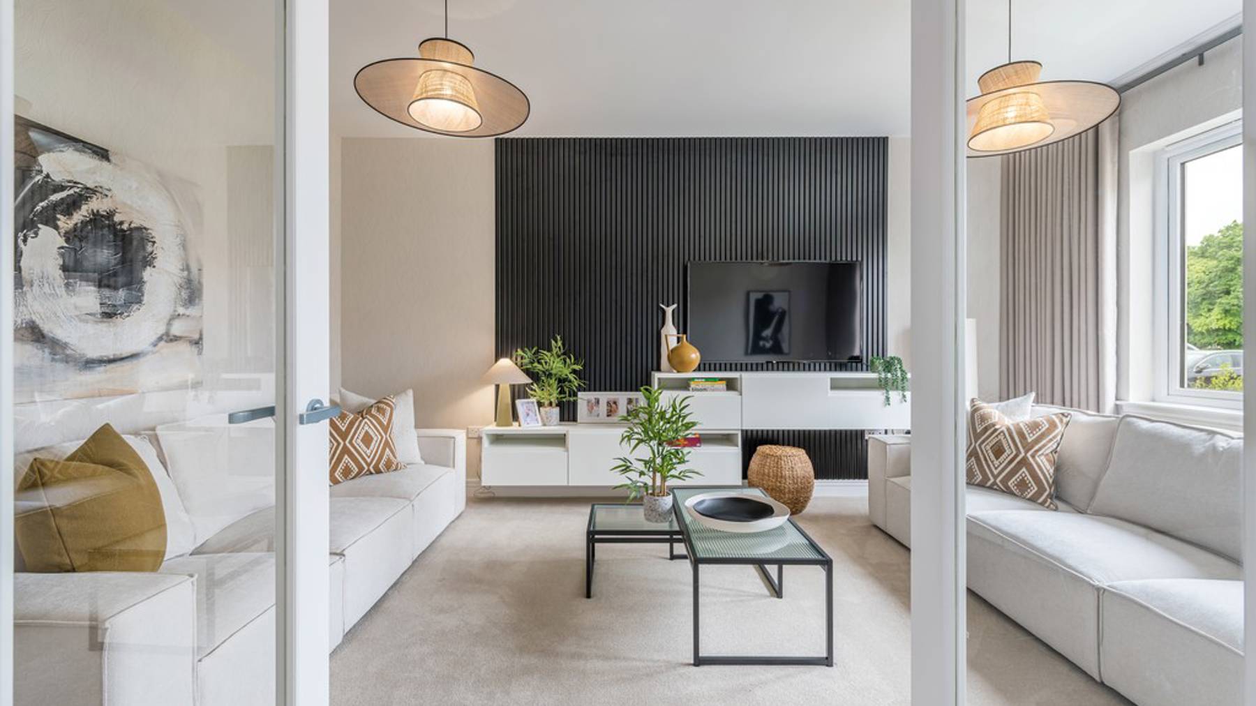 5 bedroom showhome | formal lounge with door upon entry