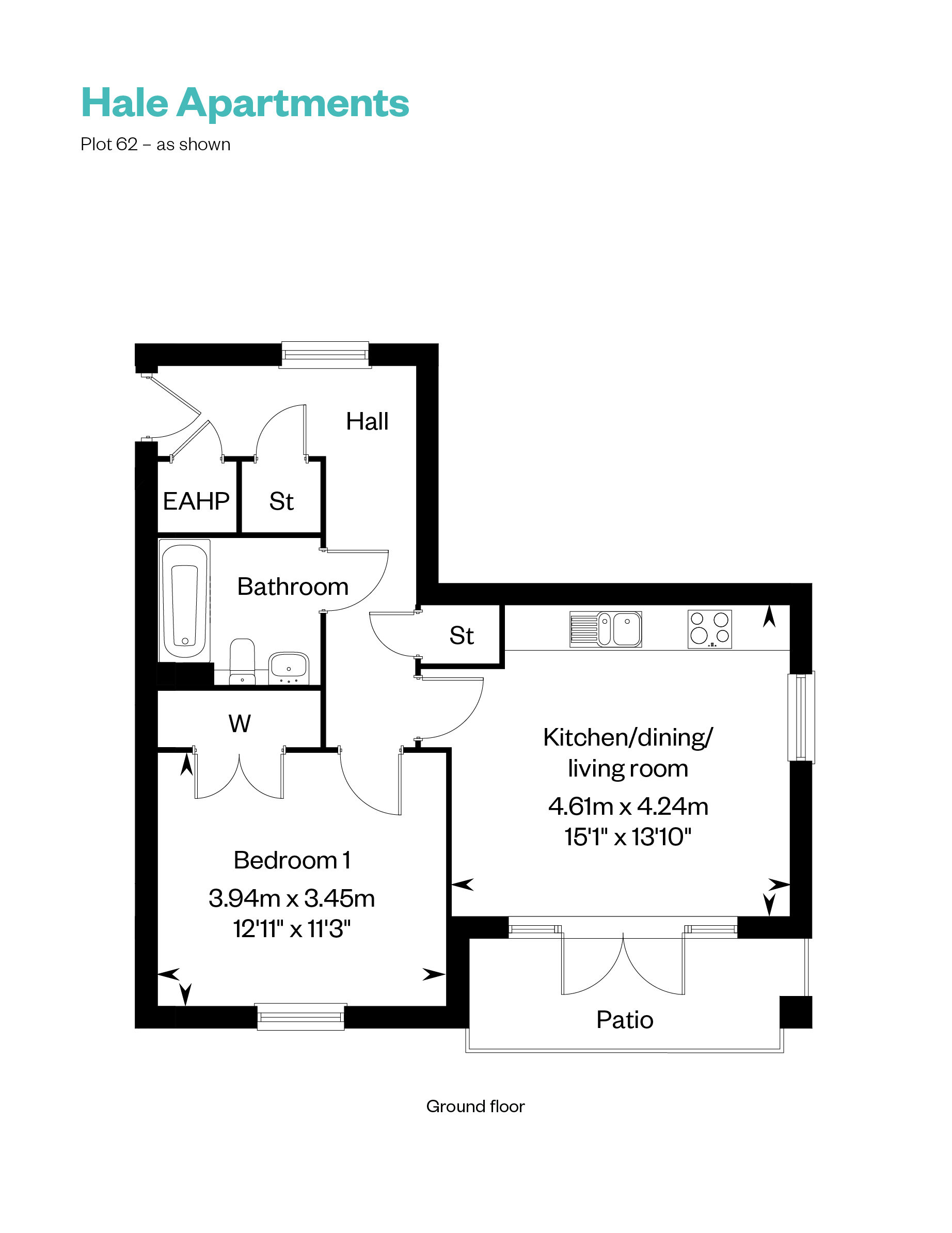 Hale Apartments_plot 62 floor plan_Cala at Waterbeach 