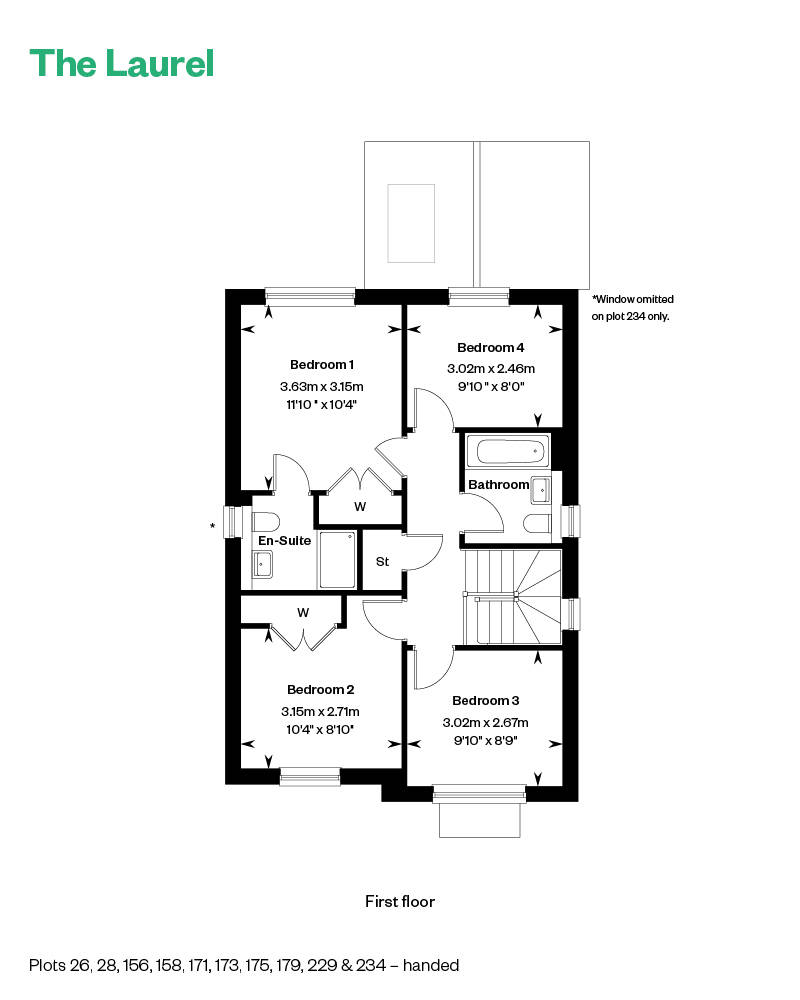 The laurel housetype first floor