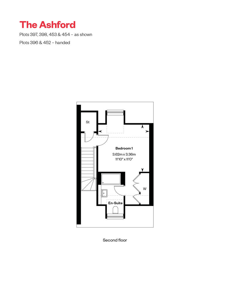 Ashford Second Floor floorplan at Cross Trees Park, Shrivenham