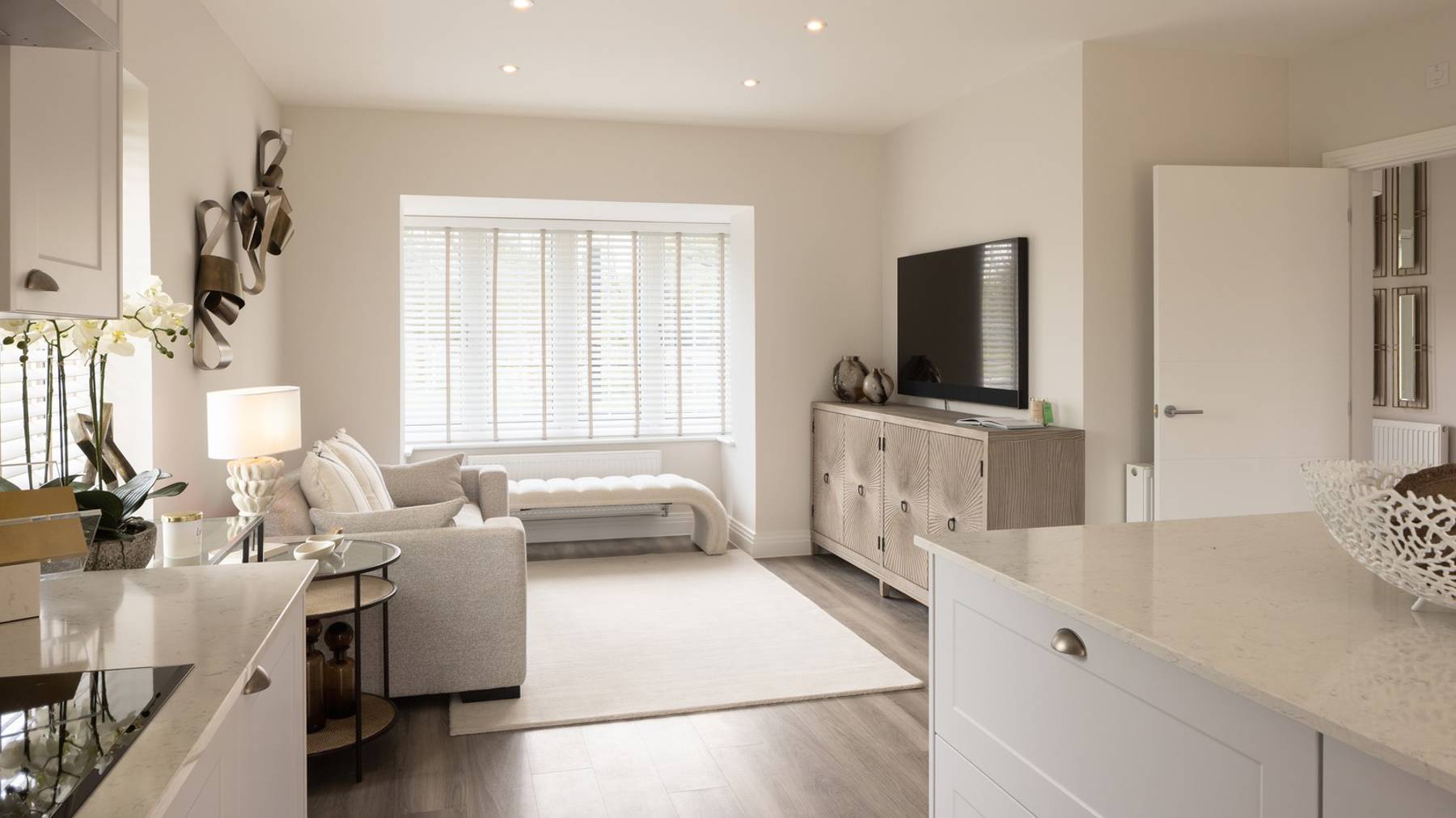 Family room of house for sale at Worting Park. New homes for sale in Basingstoke