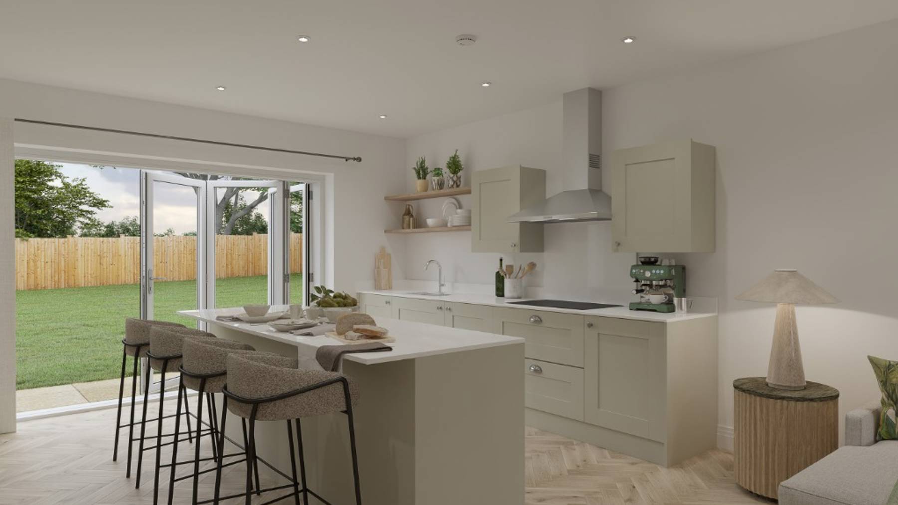 Indicative photography of the Kitchen/Breakfast area of a 5 bedroom home for sale built by CALA Homes at The Orchards, Purton, Wiltshire near Swindon