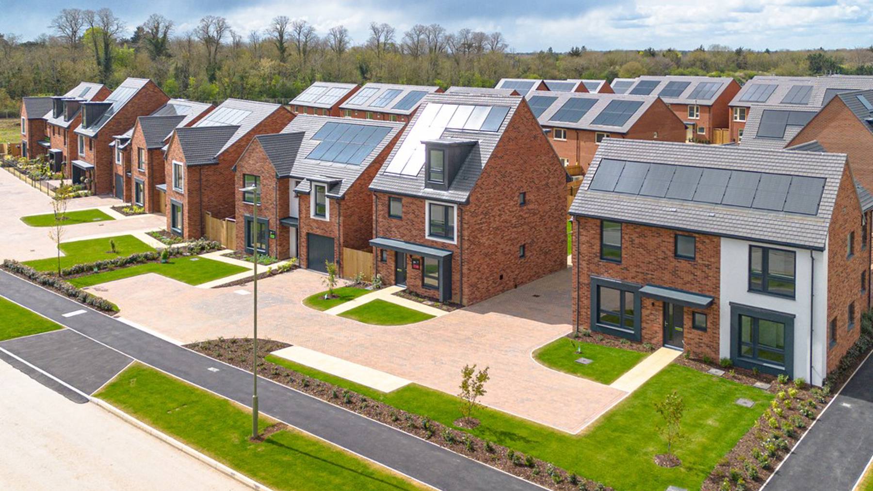 Himley Village Drone view