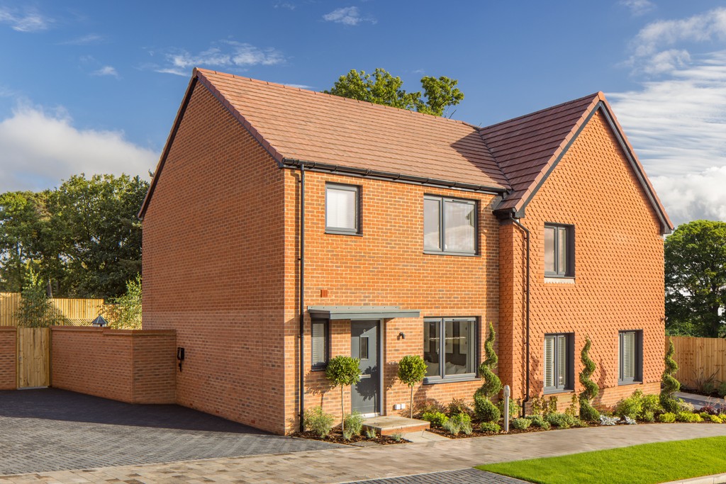  Street scene of houses for sale in Deepcut