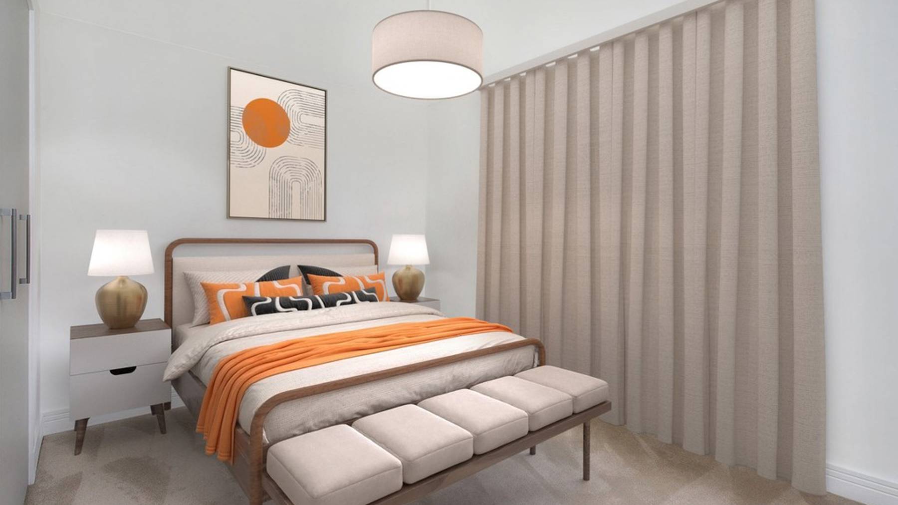 3 bedroom showhome | principal bedroom with en suite and fitted wardrobes