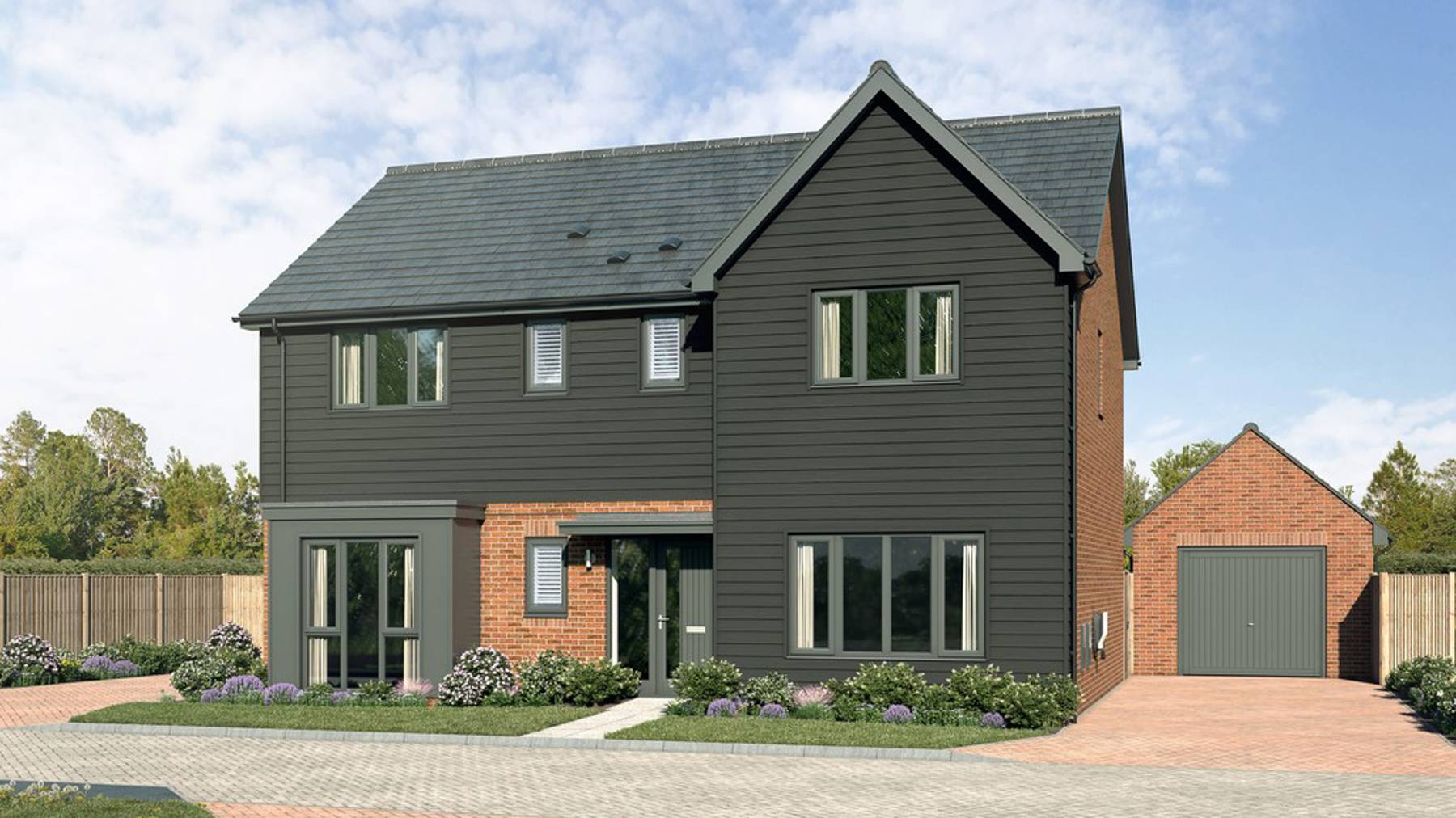 CGI of Samphire house for sale in Crowthorne