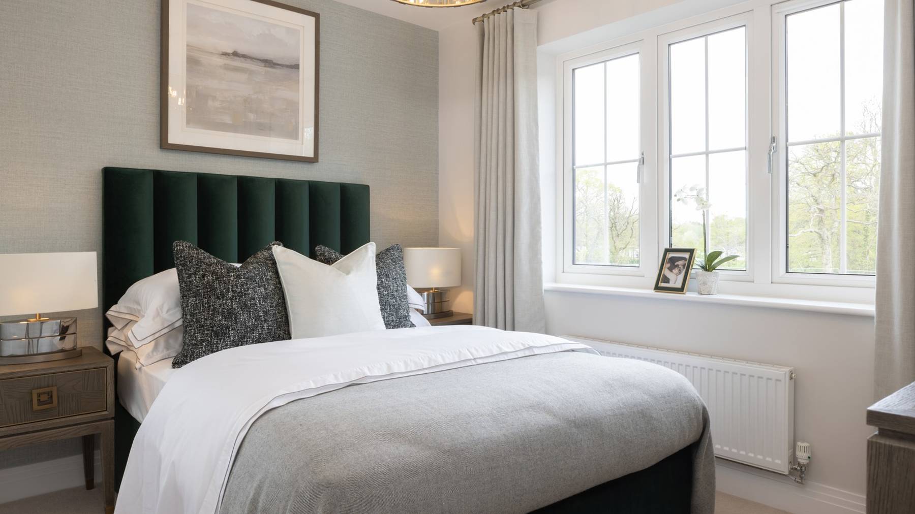 Bedroom of house for sale at Worting Park. New homes for sale in Basingstoke