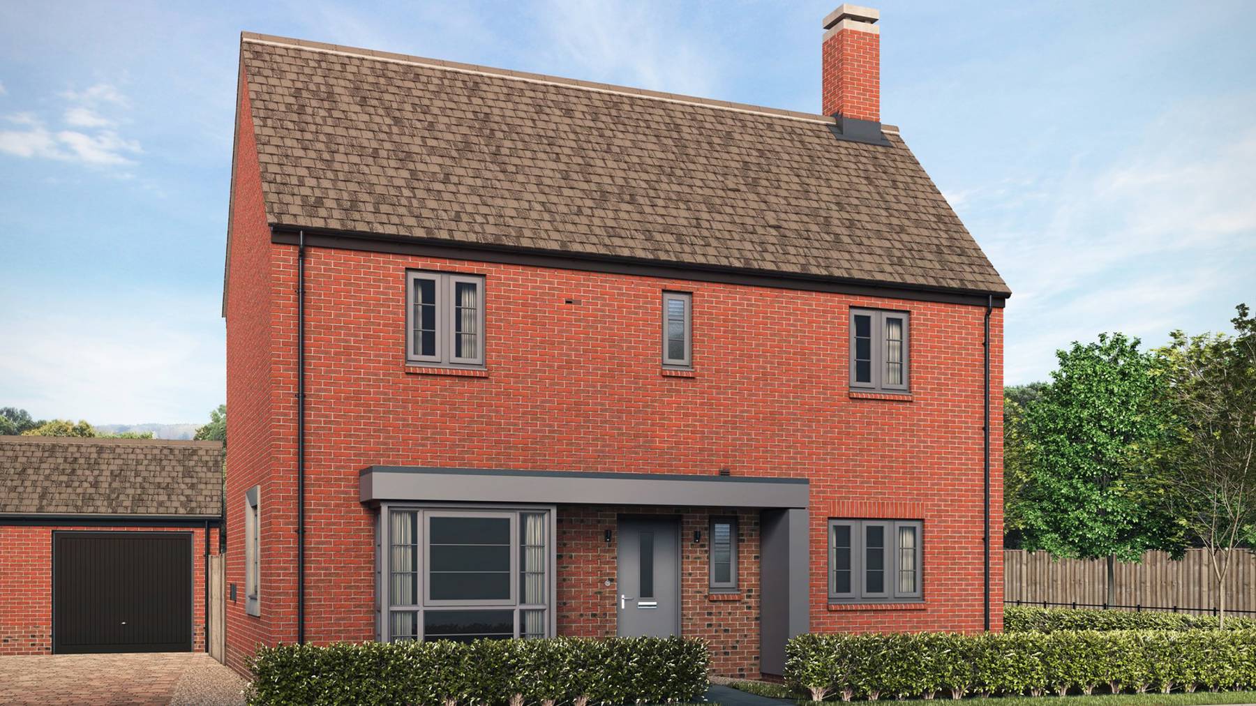 Computer Generated Image of The Rowan. Houses for sale in Wimborne