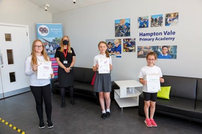 School Girls' Artwork has become Official Welcome Card for New Residents moving to the area