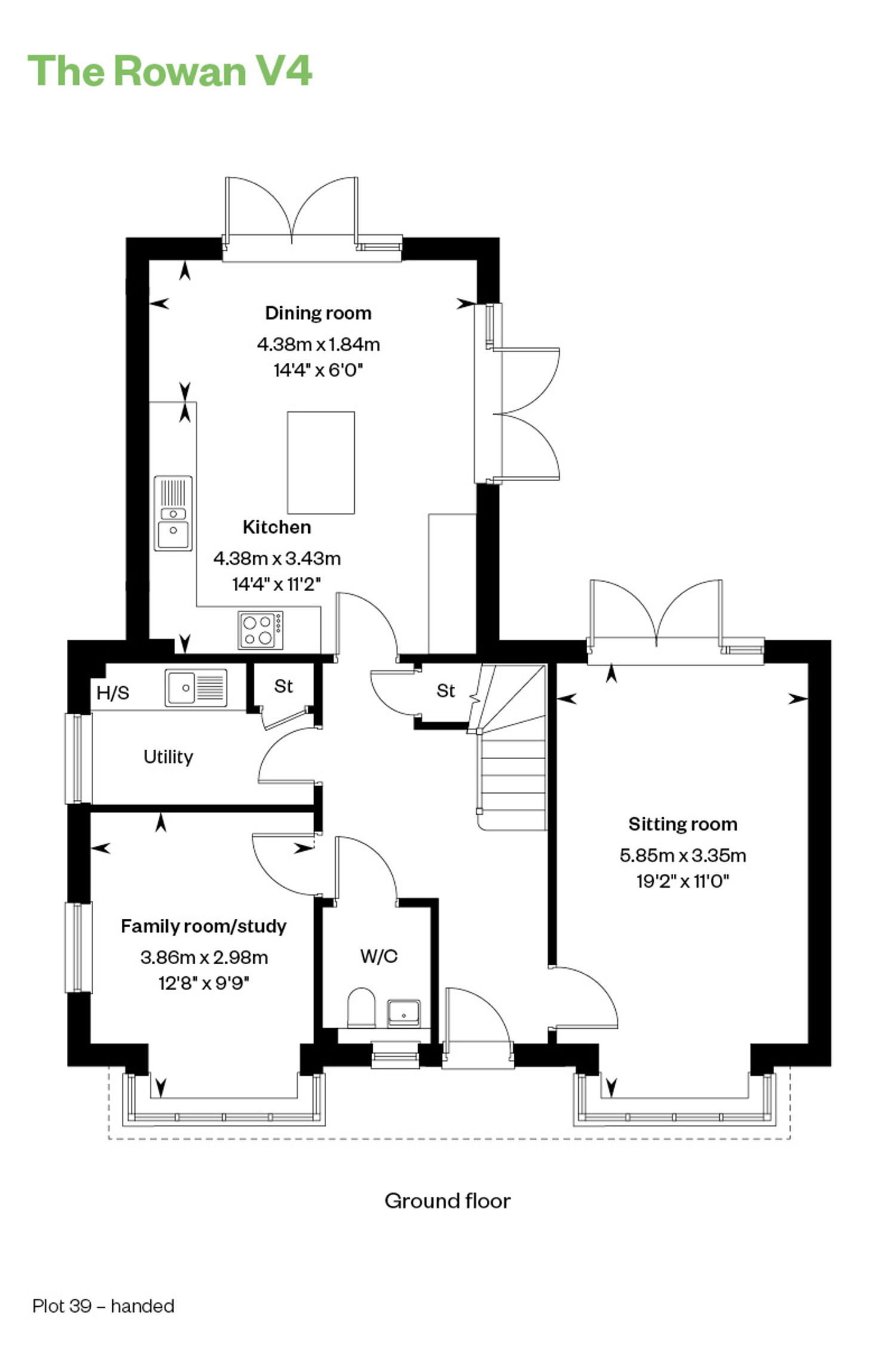 Floorplan of house for sale at Worting Park. New homes for sale in Basingstoke