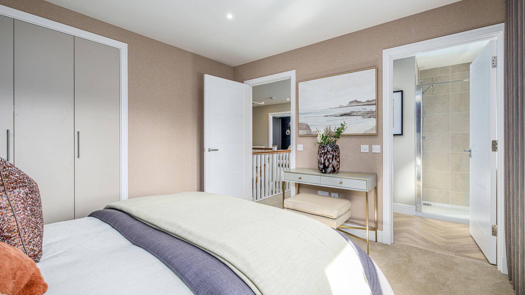 4 bedroom plus study showhome | impressive bedroom with en-suite and fitted wardrobes as standard