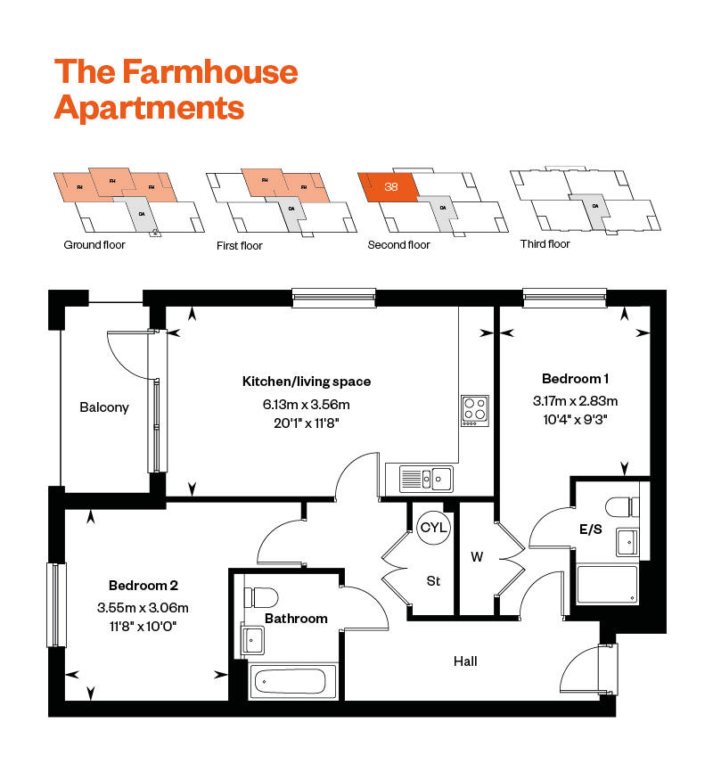 Maple croft Egham Farmhouse Apartments 