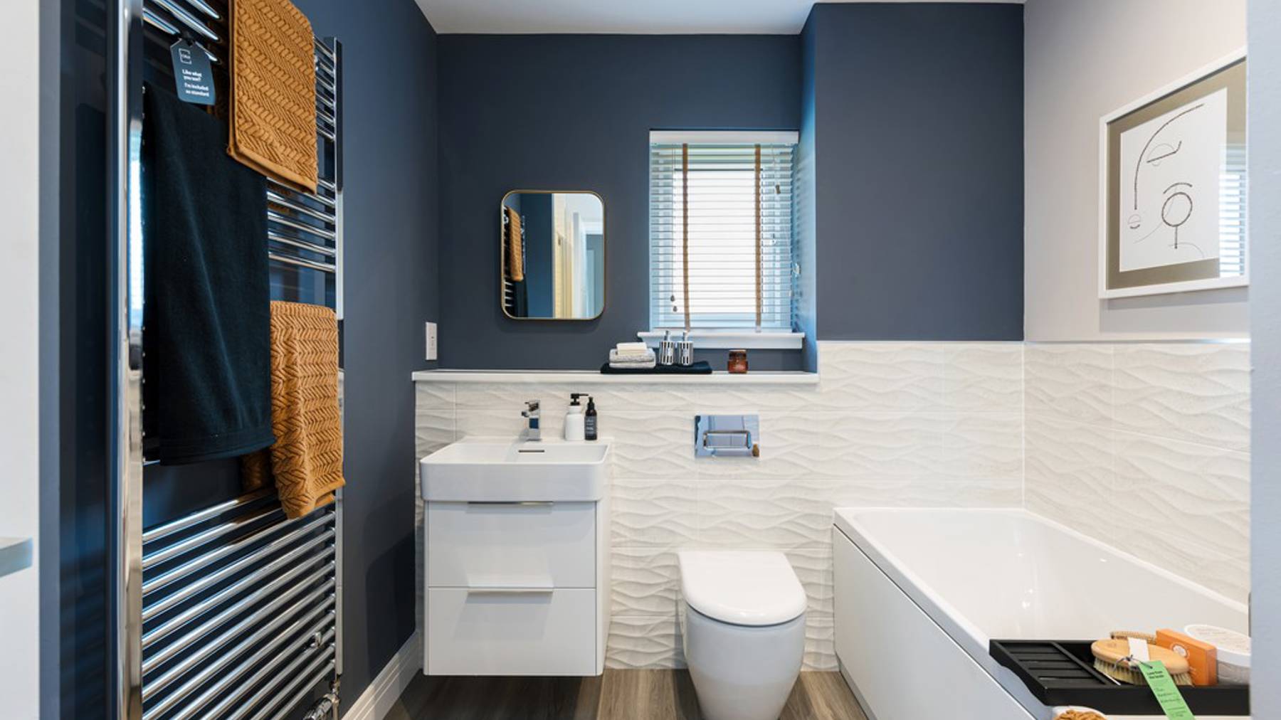 4 bedroom showhome | Generous bathroom sizes