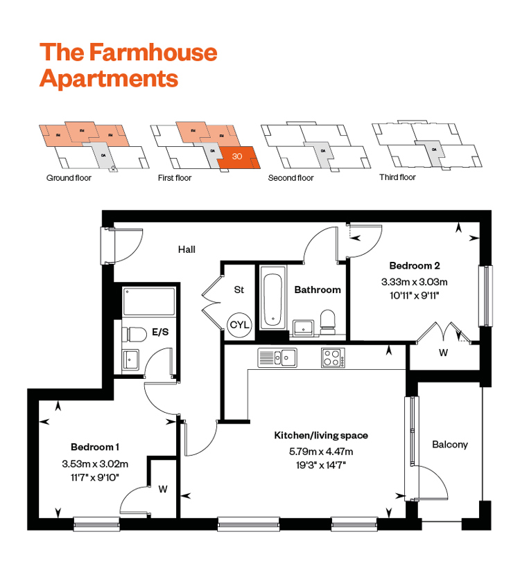 Maple croft Egham Farmhouse Apartments 