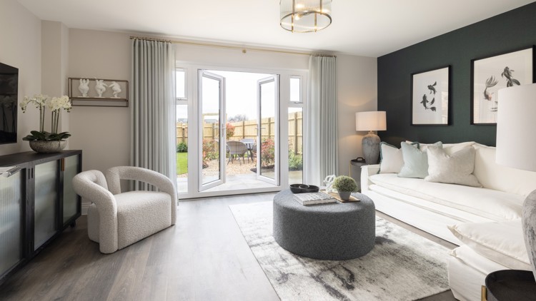 Living Room of house for sale at Worting Park. New homes for sale in Basingstoke