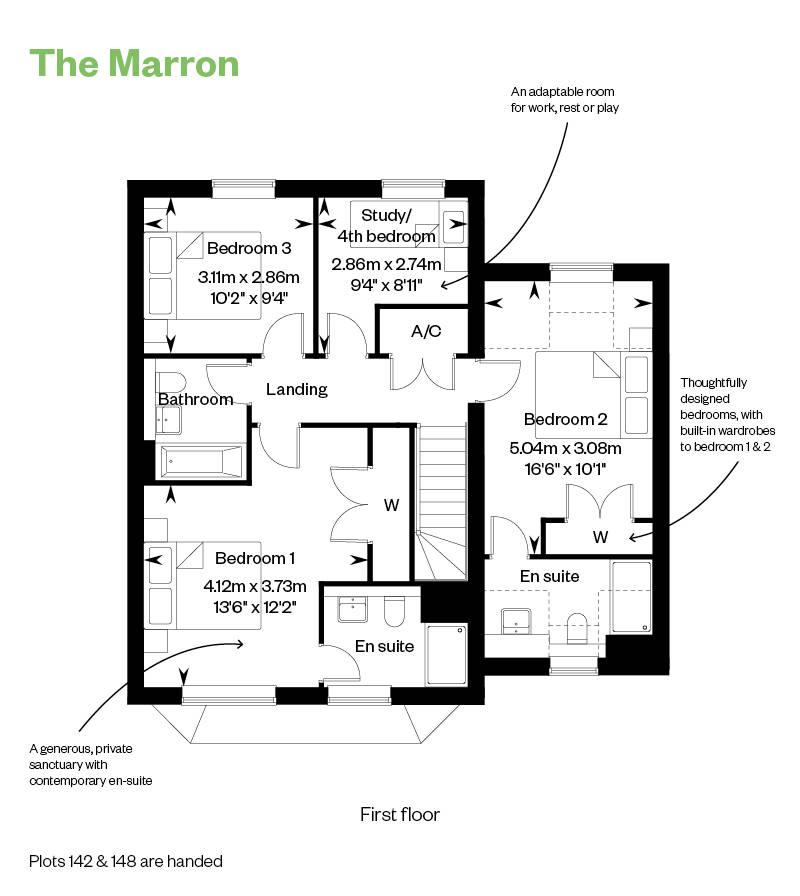 The Marron FF Annotated Floor Plan