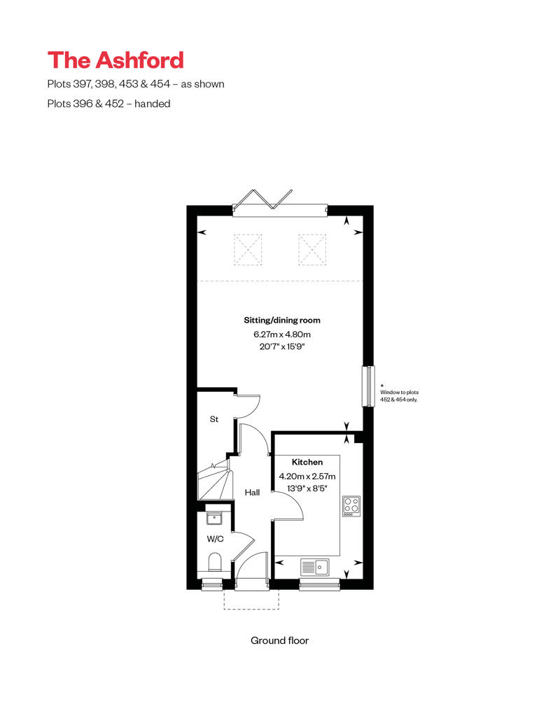 Ashford Ground Floor floorplan at Cross Trees Park, Shrivenham